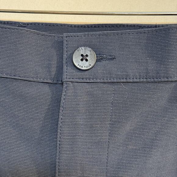 PGA Tour Navy Blue Athletic Performance Chino Golf Shorts 9" - Men's 38 - Picture 3 of 7